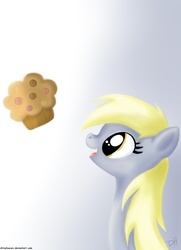 Size: 1087x1500 | Tagged: safe, derpy hooves, pegasus, pony, g4, female, mare, muffin