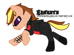 Size: 600x446 | Tagged: safe, artist:soldiergirl1995, crossover, glasses, hawkeye, ponified, the avengers