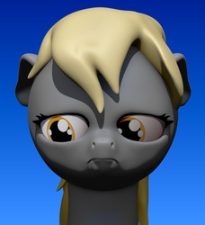 Size: 810x887 | Tagged: safe, artist:harikon, derpy hooves, pegasus, pony, g4, 3d, female, mare, solo