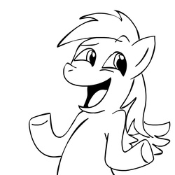 Size: 945x945 | Tagged: safe, artist:megasweet, derpy hooves, pegasus, pony, g4, female, mare