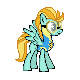 Size: 80x80 | Tagged: safe, artist:kevfin, lightning dust, pegasus, pony, g4, female, mare, pixel art, simple background, solo, transparent background, wonderbolt trainee uniform