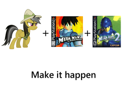 Size: 1900x1400 | Tagged: safe, daring do, g4, exploitable meme, make it happen, megaman legends