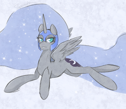 Size: 1024x889 | Tagged: dead source, safe, artist:spaerk, nightmare moon, alicorn, pony, g4, female, mare, solo