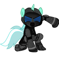 Size: 894x894 | Tagged: safe, artist:x72assassin, lyra heartstrings, pony, g4, crossover, female, mask, resident evil, simple background, solo, transparent background, vector