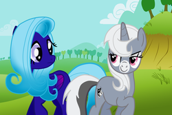 Size: 840x560 | Tagged: safe, artist:kaiilu, crossover, littlest pet shop, penny ling, pepper clark, ponified