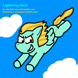 Size: 800x800 | Tagged: safe, artist:songopaul, lightning dust, pony, g4, 30 minute art challenge, solo