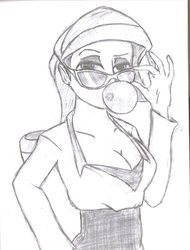 Size: 900x1185 | Tagged: safe, artist:roxythedrunkenteen, rarity, human, g4, glasses, humanized, solo