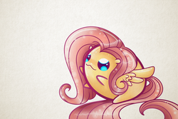 Size: 1800x1200 | Tagged: safe, artist:extradan, fluttershy, pony, g4, blob, chubbie, female, solo