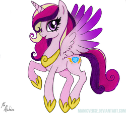 Size: 600x541 | Tagged: dead source, safe, artist:manicverse, princess cadance, alicorn, pony, g4, female, mare, solo