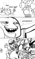 Size: 1010x1694 | Tagged: safe, derpibooru, cartuneslover16, comic, discussion, meta, nobody is right, rage comic, troll, trollbait, trolling