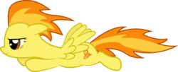 Size: 13697x5562 | Tagged: safe, artist:sunran80, spitfire, pegasus, pony, g4, absurd resolution, female, flying, show accurate, simple background, solo, transparent background, vector