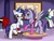 Size: 1020x765 | Tagged: safe, artist:longinius, rarity, oc, oc:kydose, pegasus, pony, unicorn, g4, canon x oc, female, glasses, male, mare, raridose, rarity's glasses, shipping, stallion, straight