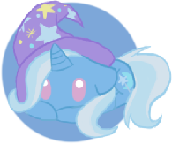 Size: 195x163 | Tagged: safe, artist:kittyheadcase, trixie, g4, chibi, lowres, simple background, transparent background