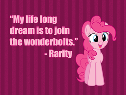 Size: 800x600 | Tagged: safe, pinkie pie, g4, cowboy bebop at his computer, parody, pink text, text, troll quote