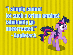 Size: 800x600 | Tagged: safe, twilight sparkle, g4, cowboy bebop at his computer, parody, text, troll quote