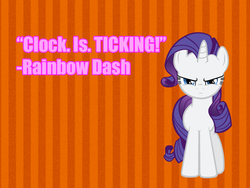 Size: 800x600 | Tagged: safe, rarity, pony, g4, parody, solo, text, troll quote