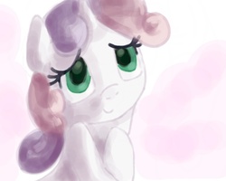 Size: 1000x800 | Tagged: safe, artist:misuuzu, sweetie belle, g4, bust, palindrome get, portrait, watercolor painting