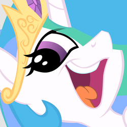 Size: 1200x1200 | Tagged: safe, artist:pikachux1000, princess celestia, g4, reaction image, smeel