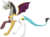 Size: 1042x766 | Tagged: safe, artist:kachna9, oc, oc only, oc:chaotic, alicorn, hybrid, pony, interspecies offspring, offspring, parent:discord, parent:princess celestia, parents:dislestia