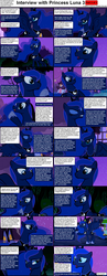 Size: 1282x3304 | Tagged: safe, princess luna, comic:celestia's servant interview, g4, caption, comic, interview