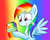 Size: 2600x2100 | Tagged: safe, artist:spice5400, rainbow dash, pegasus, pony, g4, female, liquid rainbow, solo