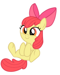 Size: 413x517 | Tagged: safe, artist:lifelspain, apple bloom, earth pony, pony, g4, adorabloom, cute, female, filly, hooves to the chest, simple background, solo, transparent background, vector