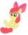 Size: 413x517 | Tagged: safe, artist:lifelspain, apple bloom, earth pony, pony, g4, adorabloom, cute, female, filly, hooves to the chest, simple background, solo, transparent background, vector