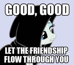 Size: 366x320 | Tagged: safe, rarity, pony, g4, cloak, clothes, darth sidious, emperor palpatine, image macro, reaction image, solo, star wars