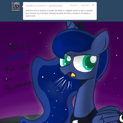 Size: 900x900 | Tagged: safe, princess luna, g4, ask, equestria-latina, spanish, tumblr