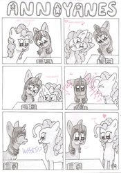 Size: 1639x2338 | Tagged: safe, artist:darkestsunset, pinkie pie, twilight sparkle, g4, comic, family guy, male