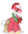 Size: 900x1100 | Tagged: safe, artist:anarchemitis, big macintosh, earth pony, pony, g4, adventure in the comments, beard, hat, male, santa hat, simple background, solo, stallion, stool, transparent background, vector, wreath