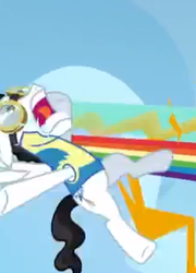 Size: 218x302 | Tagged: safe, screencap, lightning dust, mercury, rainbow dash, starry eyes (character), pegasus, pony, g4, wonderbolts academy, male, offscreen character, solo, stallion, wonderbolt trainee uniform