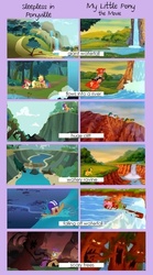 Size: 500x899 | Tagged: safe, apple bloom, applejack, scootaloo, g1, g4, my little pony 'n friends, sleepless in ponyville