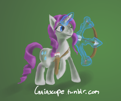 Size: 1010x846 | Tagged: safe, artist:gaiascope, rarity, pony, g4, 30 minute art challenge, archery, arrow, bow (weapon), bow and arrow, solo, weapon