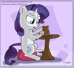 Size: 1780x1620 | Tagged: safe, artist:natalistudios, rarity, pony, g4, 30 minute art challenge, pottery, solo