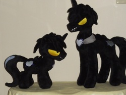 Size: 640x480 | Tagged: safe, artist:whitedove-creations, oc, oc only, oc:chaos heart, colt, irl, male, photo, plushie, ponified, scary