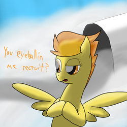 Size: 2600x2600 | Tagged: safe, artist:flashiest lightning, spitfire, g4, wonderbolts academy, training, wonderbolts