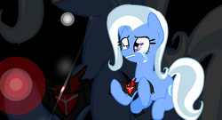 Size: 900x485 | Tagged: safe, artist:shinydisorder, trixie, g4, alicorn amulet, crying, sad