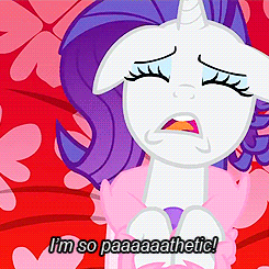 Size: 245x245 | Tagged: safe, screencap, rarity, pony, unicorn, season 1, suited for success, animated, bathrobe, clothes, cropped, eyes closed, female, floppy ears, i'm so pathetic, marshmelodrama, overhead view, rarity being rarity, robe, solo, wangst
