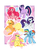 Size: 765x990 | Tagged: safe, artist:inkfall, applejack, fluttershy, pinkie pie, rainbow dash, rarity, twilight sparkle, g4, mane six