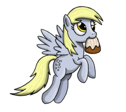 Size: 900x799 | Tagged: safe, artist:silentbutbeardly, derpy hooves, pegasus, pony, g4, female, mare, skyrim, sweetroll, the elder scrolls