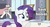 Size: 633x344 | Tagged: safe, edit, edited screencap, screencap, rarity, pony, g4, my little pony: friendship is magic, sweet and elite, captain obvious, hooves, hub logo, image macro, oh no, solo