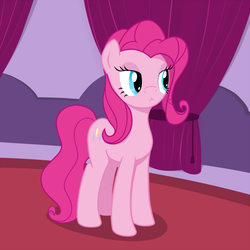 Size: 1000x1000 | Tagged: safe, artist:a-leksey, pinkie pie, g4, alternate hairstyle, classy, refined taste
