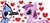 Size: 1245x572 | Tagged: safe, artist:gabyamaris, twilight sparkle, g4, crossover, crossover shipping, heart, male, mordecai, mordetwi, regular show, shipping