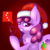 Size: 1000x1000 | Tagged: safe, artist:goldenmercurydragon, berry punch, berryshine, g4, berry punch replies, christmas, hat, wine