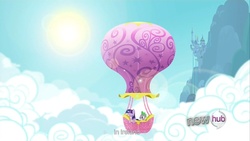 Size: 1920x1080 | Tagged: safe, screencap, spike, twilight sparkle, g4, magic duel, hot air balloon, ireland, opening, twinkling balloon, youcap dump, youtube caption