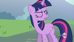 Size: 1920x1080 | Tagged: safe, screencap, twilight sparkle, g4, magic duel, youcap dump, youtube caption