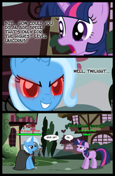 Size: 2000x3046 | Tagged: safe, artist:gray--day, trixie, twilight sparkle, g4, comic, twilight sparkle is not amused, unamused