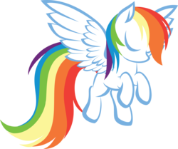 Size: 3775x3155 | Tagged: safe, artist:up1ter, rainbow dash, pegasus, pony, g4, eyes closed, female, hooves, lineart, mare, milestone, simple background, solo, spread wings, transparent background, wings, x0000 milestone