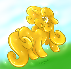 Size: 600x580 | Tagged: safe, artist:furreon, sweetie belle, g4, luster dust, sweetie gold